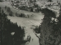 Pohled ze skokanského můstku v Šachtách, někdy v letech 1954 - 1955