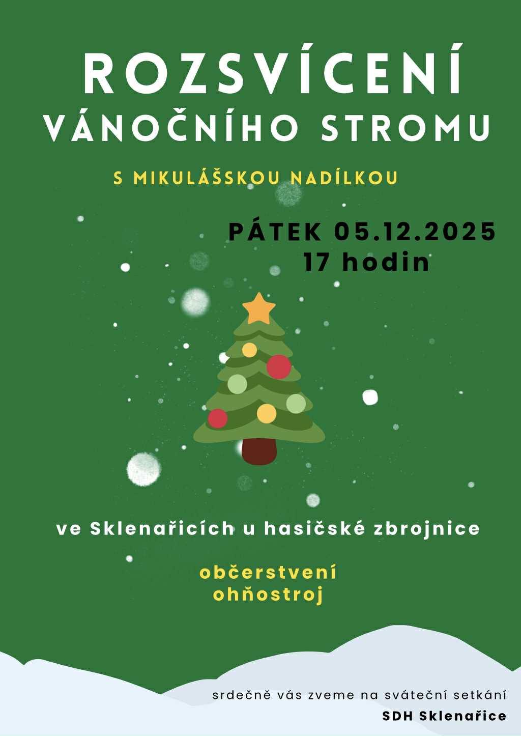 Mikuláš rozsvítí náš vánoční strom!